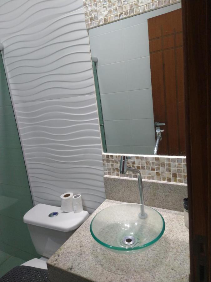 O Paraíso é Aqui - Cama King Size, ar condicionado e café da manhã - banheiro social Caravelas Esterno foto